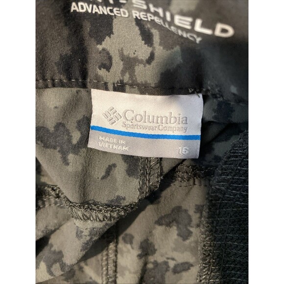 Columbia Omni‎ Shield Womens Camo Pants Sz 16 Multi  Advanced Repellency Outdoor - Picture 6 of 6